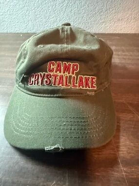 Friday the 13th Hat Jason Vorhees Strapback Camp Crystal Lake Green Red Cap